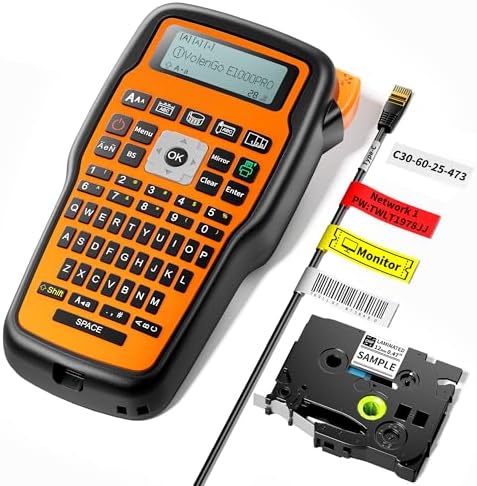 Label Maker Machine with-Tape, Heat Shrink Label Maker Waterproof-Labels by HOME