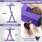 Liquid Stands Piano Keyboard Stand - Z Style Adjustable and Portable Heavy Duty Music Stand for Kids and Adults -Fits 54-88 Key Electric Pianos - Sturdy Musical Keyboard Stand (Purple) - Image 3