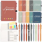 20 Sets Employee Appreciation Gift Bulk for Nurse Teacher Thank You Being Awesome Weekly Planner Sticky Notebook Pen Back to School Gift for Teacher Staff Coworker (Plastic,Bright Colors) by Moinchore