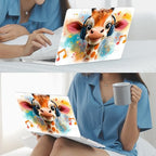 Mektron Case for 2026 MacBook Neo 13-inch A18 Pro chip A3404 Laptop Cover with 13-inch (Diagonal) Liquid Retina Display+ Keyboard Cover+ Screen Protector, Cute Giraffe - Image 7