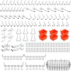 ENJOYWOOD155 PCS Pegboard Organizer Accessories Kit Hooks Assortment by ENJOYWOOD