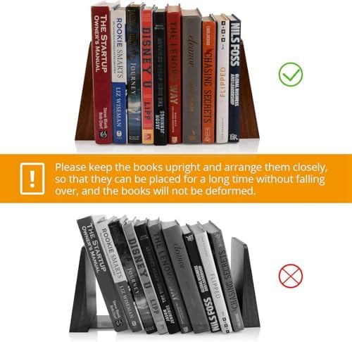 DRELIFAM Wood Handmade Book Ends to Hold Books Large Heavy Duty Bookends for Shelves Decorative Book End for Heavy Books - Image 4