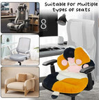 Cat Paw Seat Cushion with Backrest - Ergonomic Office Chair Pad for Long Sitting | Memory Foam Support Pillow, Dormitory Desk Chair Cushion & Funny Air Pad for Gaming/Study - Image 3