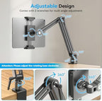 Portable Monitor Arm Mount Holder Screen Stand 18.5" 360° Rotating Base - Image 5