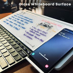 DeskBoard Buddy Desktop Whiteboard + 2 Markers (White with Wireless Charger) - Image 3
