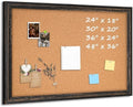 Cork Board Bulletin Board, 30"x20" Corkboard for Wall by QUEENLINK