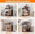 JUSTOGO Printer Stand with 4 Drawer, Extra Large File Cabinet - Image 6