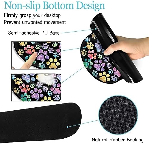 LIMKRIAN Dog Paw Mouse Pad Set XXL Large Desk Mat Pad, Cute Office Decor - Image 5