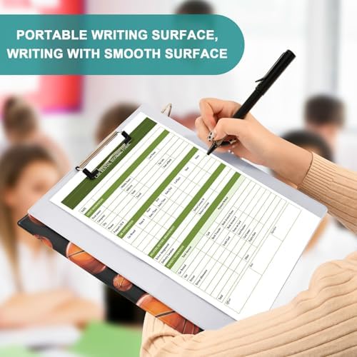 Basketball Ball Round Ring Binders 1.5 Inch 3 Ring Binder with Clipboard Holds 200 Sheets Office Home School - Image 7