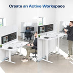 VIVO White 60 x 30 in Standing Desk, DESK-KIT-0W6W - Image 4