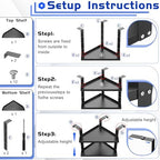 11in Office Cubicle Corner Shelf with Hooks Cubical Shelf Hanging - Image 6