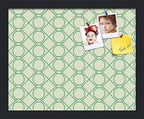 PinPix 15x12 inch Cork Bulletin Board. This Decorative Framed Pin Board Comes with Diamond Pattern in Green Design and Satin Black. Ideal for Home, Office Decor or School (PinPix-586) by PinPixBulletinBoards