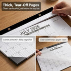 2-Pack Desk Calendar 2026-2027 - Two 18-Month Large Monthly Calendars (July 2026 - Dec 2027), 17" x 12" Desktop & Wall Calendars with Thick 120g Paper for Home and Office Sync - Image 2