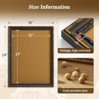 18x24 Cork Pin Board for Living Room Hallway Gallery Wall Decor,Black Gold - Image 4