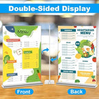 EHWINE Acrylic Sign Holder 8.5 x 11, 10 Pack Double-Sided Stand up Table Top Sign Holders, Clear Acrylic Picture Frame Menu Flyer Paper Holder Display Stand for Office Business Store Wedding Party - Image 2