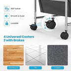 Giantex 15 Drawers Rolling Cart, Classroom Organizers, Storage Cart with Wheels, for Teacher Office Home School Supplies Tool Craft Art Paper - Image 6