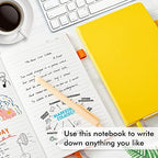 feela Journal Notebook Bulk for School, Hardcover Business Classic Ruled Lined Journals with Pen Holder for Work Office Journaling, with 5 Black Pens, 120 GSM, 5.1”x8.3”, 5 Pack, A5, Solid Colors - Image 4