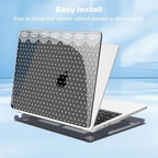 Teryeefi Black Dots Case Cover for MacBook Air 13.6 inch M5 M4 M3 M2 Chip (2022-2026 Release) - Image 5