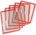 tarifold Wall Mount Reference System, 10 Pockets, Expandable, Red - Image 5