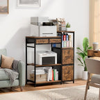 JUSTOGO Printer Stand with 4 Drawer, Extra Large File Cabinet - Image 7