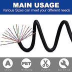 Split-Sleeve Wire Loom for High-Temperature Automotive Harness and Home Cable Management, 25ft - 1 inch Braided Cable Management Sleeve Cord Protector, Self-Wrapping Split Wire Loom - Image 2