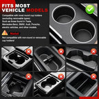 Car Desk for Laptop and Eating - 360°Rotating Cup Holder Table Tray -Black - Image 4