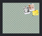 PinPix 14x12 inch Cork Bulletin Board. This Decorative Framed Pin Board Comes with Diamond Pattern in Nile Green Design and Satin Black. Ideal for Home, Office Decor or School (PinPix-380) by PinPixBulletinBoards