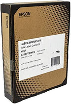 Epson LABELWORKS B218VTBWPX Bulk Vinyl Tape - Black on White - 3/4" (18mm) - Image 3