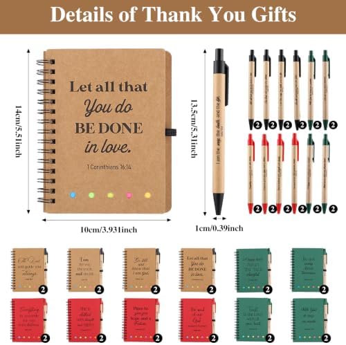 24 Sets Christian Gifts for Women Bulk Prayer Journals with Sticky Note - Image 2
