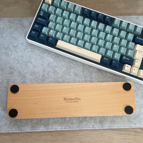 HomeDo Wooden Ergonomic Wrist Rest for Mechanical Keyboard,Fits 104 Key - Image 5