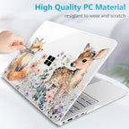 Mektron Case for 13.8" Microsoft Surface Laptop 8/7 (2026/2024) Surface Laptop 13.8 Inch Cover Fits Model 2036, Keyboard Cover +Screen Protector +Dust Plugs, Fox and Deer - Image 6