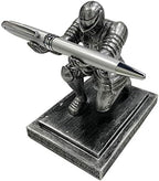 Executive Kneeling Knight Pen Holder with Pen - Unique Office Gifts by Ofiedx