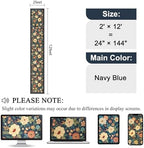 DUKINO 2x12 Washable Runner Rug, Non Slip Long Kitchen Rugs, Navy Blue - Image 2
