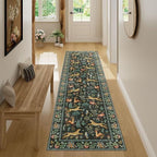DUKINO 2x7 Runner Rug for Hallway, Washable Kitchen Rugs Non Slip, Black - Image 6
