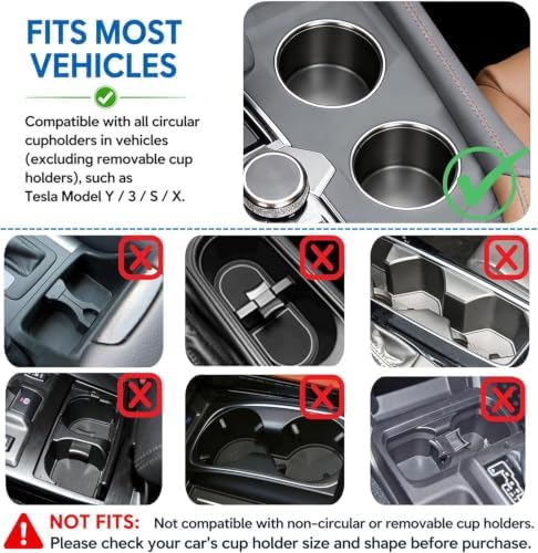 Car Desk for Laptop 360° Rotating Tesla Tray with Cup Holder Phone Stand - Image 3