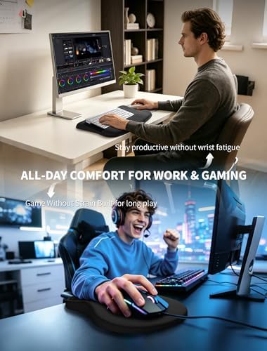 Ergonomic Mouse Pad with Wrist Rest & Keyboard Wrist Rest, Memory Foam - Image 7