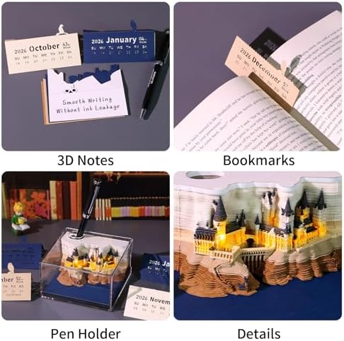 3D Creative Time Piece Calendar 2027 Desk Calendar - Image 4