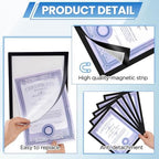20 Pack Magnetic Sign Holder 8x10 inches with Magnetic Border - Image 3