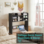 37" Black Desk Hutch Dorm Top Only with Sheves Felt Board for College - Image 7