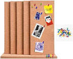 SUNGIFT 17 x 8 Inch Cork Bulletin Board 6 Pack, 1/2" Thick for Office/Home - Image 2