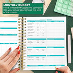 Clever Fox Budget Planner & Monthly Bill Organizer, Large Rose Gold - Image 5