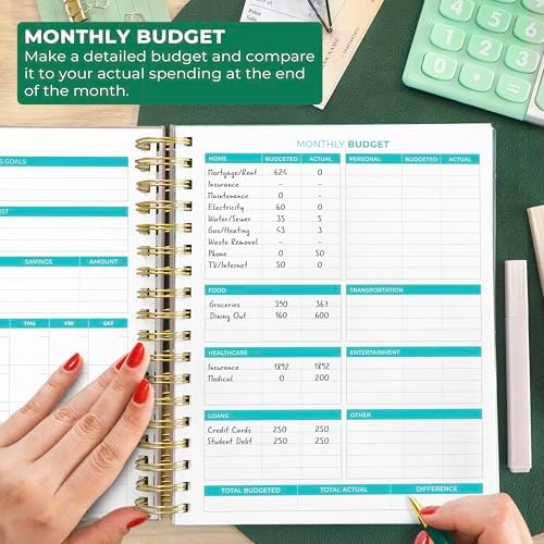Clever Fox Budget Planner & Monthly Bill Organizer, Large Rose Gold - Image 5