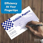 Vehicle Papers Wallets - Car Document Holders (50 per Pack) (Blue) - Image 7