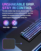 Glass Gaming Mouse Pad for FPS Gaming, Balanced Speed & Control, Tempered Glass Mousepad with Micro-Etched Surface, Anti-Slip Base for Valorant, CS2 & Office, Black, 16.2 x 12.2 in - Image 4