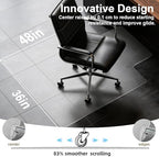 Clear Chair Mat for Hard Floor, 36" x 48" Heavy Duty Desk Mat, Convex - Image 4