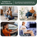 HIGOGOGO Tufted Corduroy Recliner Seat Cushion for Elderly, High Density Foam Large Square Seat Cushion for Recliner Chair, Floor Pillow, Office Chair, Car, No Pressure on Thighs, 20x20x4, Navy - Image 5