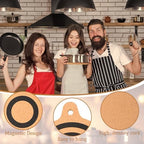 4 Pack Magnet Cork Trivet Magnetic Pot Holders 10" 8" 6" Magnetic Trivet - Image 3