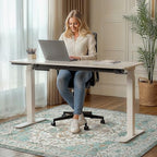 48"x72" Office Chair Mat for Hardwood Floor, Non-Slip Washable Cyan - Image 2