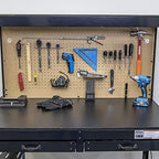 Hiltex 53108 100 Piece Metal Peg Board Hooks and Accessories Set, Pegboard Hooks Assortment, Bins & Hooks for Crafts, Organizer for Garage, Peg Board Tool Utility Hook, 1/4 Pegboard Hooks Accessories - Image 6