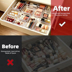 Expandable Drawer Organizer:22 Packs 3-Size Adjustable Makeup Organizer - Image 2